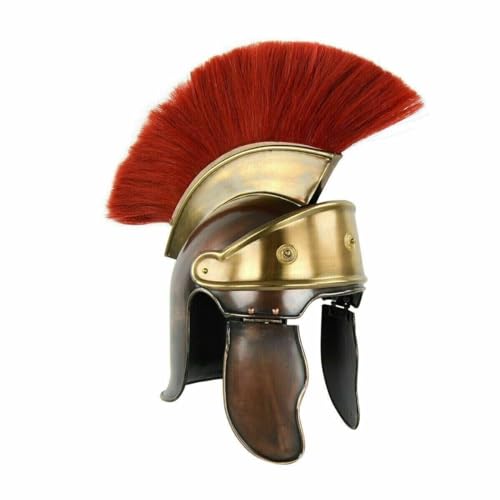 Generic Medieval Armor King Greek Spartan Roman Legions Helmet Replica, Large, As Shown in Image