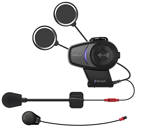 Sena 10S02 système communication moto réduisant le bruit du vent pour casque solo