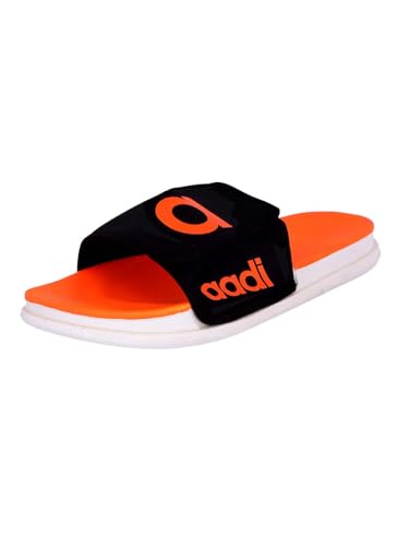 Image of AADI Men's Synthetic Leather Daily Casual Sliders /Flip Flop & Slippers