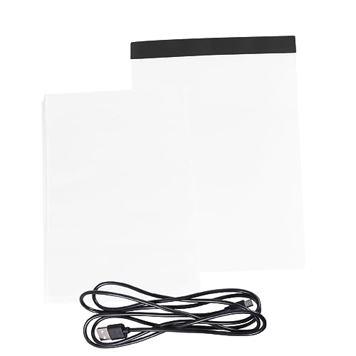 HOODANCOS 1 Set Lightbox Tracing Board Drawing Board LED Drawing Thin Pad LED Copy Board A4 Light Table White