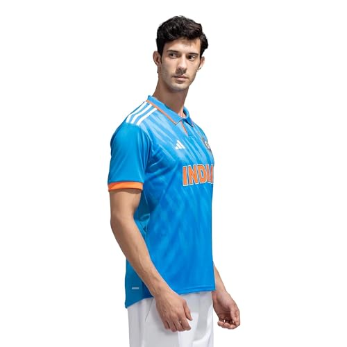 adidas India Cricket ODI Replica Jersey Regular Fit Bright Blue