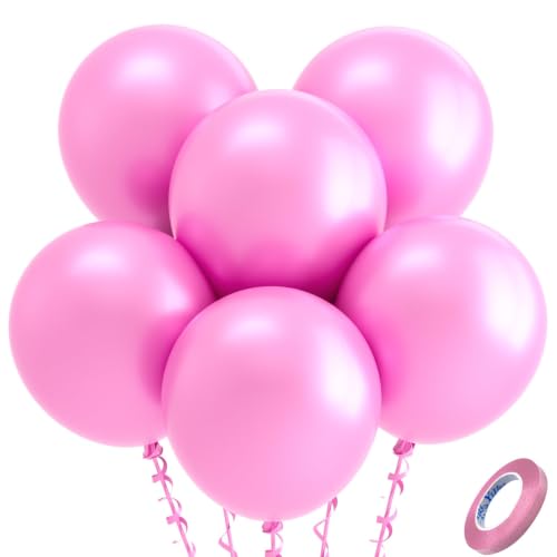 Image of Bezente Pearl Pink Balloons Latex Party Balloons 30 Pack 18 inch Large