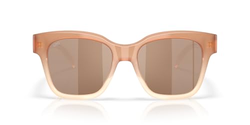 Costa Woman Sunglasses Sandbar Frame, Copper Silver Mirror Lenses, 54MM