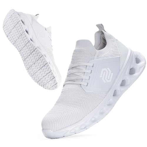 Image of Furuian Steel Toe Shoes for Men Women Slip On Safety Work Shoes Comfortable Lightweight Work Sneakers Industry Safety Sneakers