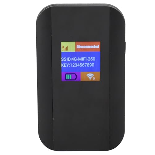 Image of Luocute 4G LTE Mobile WiFi Hotspot, 10 Users 500Mbps High Speed Wireless Router with SIM Card Slot and Color Screen, Computer Routers for Home Travel Business