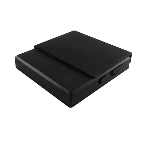 QUMOX Báscula de Café Digital Negra con Temporizador, Modos Intel...