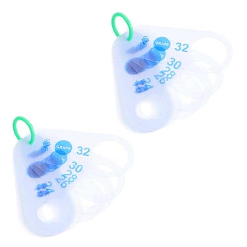 SOESFOUFU 2個フルーツ級尺 ポータブル果径測定ツール 正確な葡萄径計測用 軽量プラスチック製 多用途果実ゲージ 農家と店舗向け