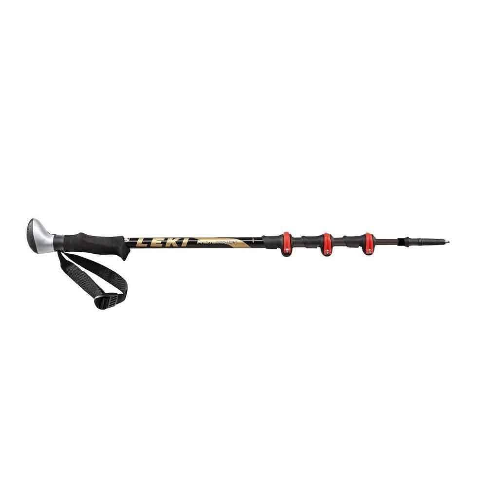 Leki Photosystem Carbon Bâton de trekking Or/Argent Taille 120-170 cm