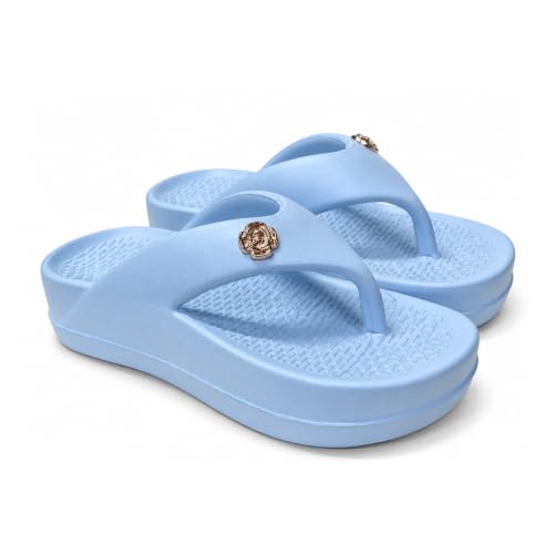 Image of ATHCO womens Fenny Women's Acupressure Slippers & Flip-Flops | Soft Foot Massager, Lightweight, Anti-Skid, Waterproof Comfort Slippers for Women & Girls | Daily Casual Wear