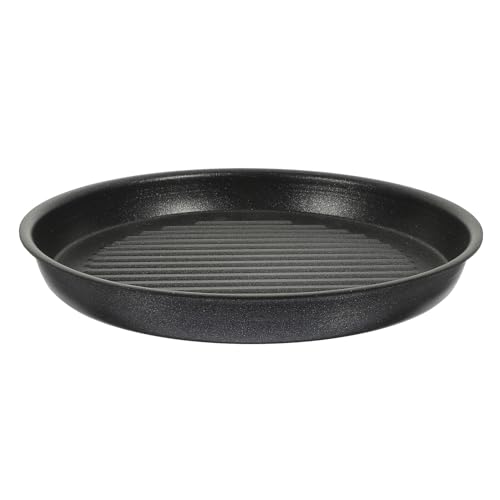 iplusmile Sartén Parrilla Antiadherente para Bistecs Tamaño Mediano Plancha de Aluminio Ligera y Portátil para Asar al Aire Libre Utensilio Adecuado para Barbacoas y Camping