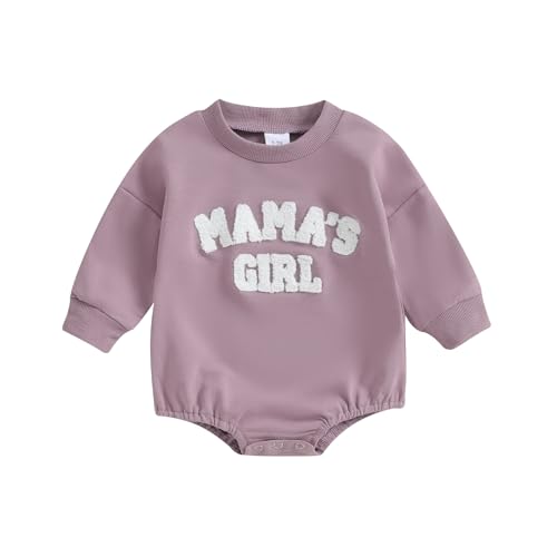 Image of Newborn Baby Girl Romper Daddys Girl Clothes Long Sleeve Round Neck Romper Toddler Girl Outfit