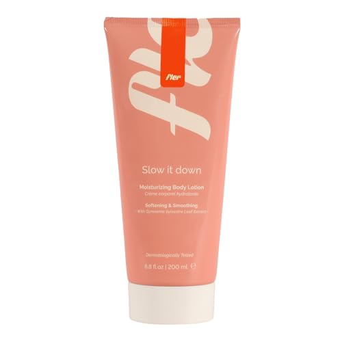 Fler Slow It Down – Crema corporal hidratante con activo retardador, crema postdepilación, acción calmante para piel irritada, loción de absorción rápida, sin parabenos ni sulfatos, vegana, 200 ml