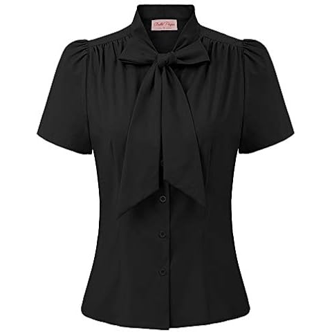 Belle Poque Elegant Front Bow Shirt Top Cover