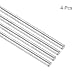QUARKZMAN 4 Stück 304 Metallstangen Garten, 3mm x 80mm Metallstäbe für DIY Handwerk, Motorrad, Deko, Garten