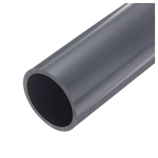 QUARKZMAN 23cm PVC Tubo Redondo Rígido, 60mm OD Tubería de Agua para Piscina Acuario Riego Hidroponico Tubos PVC para Proteger Cables Eléctricos, Fundas de Cables, Gris, 4.1mm Grosor