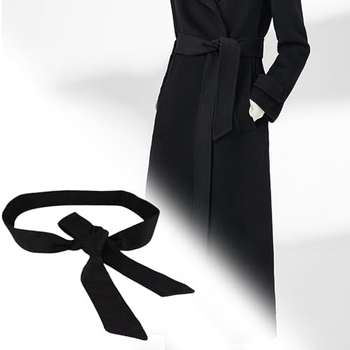 Trench Coat Belt Replacement Soft Wide Waist Belt Decorative Trench Coat Sash Simple Style Robe Sash Replacement for Women & Girls3