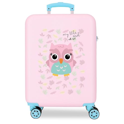 Roll Road Happy Pets Maleta de Cabina Multicolor 38x55x20 cms Rígido ABS Cierre de combinación Lateral 34L 2,6 kgs Equipaje de Mano