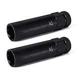VEXPLO 2 Pieces 7 Spline Lug Nut Key Set, Locking Lug Nut Removal Tool, Wheel Lock Removal Kit for Easy Installation and Removal of Lug Nuts on Aftermarket Wheels