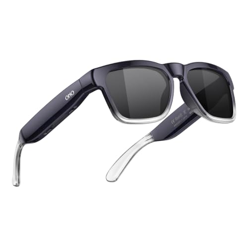 Image of OHO Smart AI Glasses with Bluetooth Audio, Hands-Free Calling, High-Impact 2.0mm Photochromic Blue Light Blocking PC Lenses, Sweat Resistant