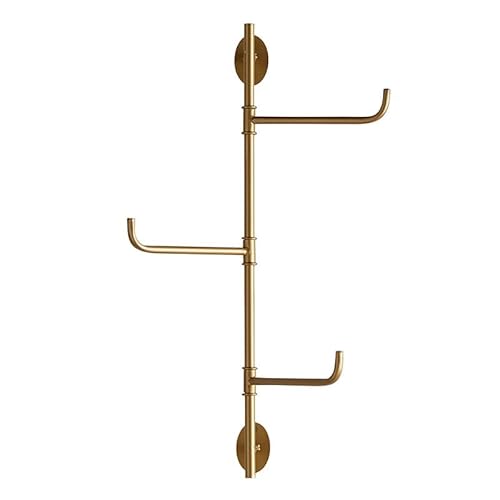 47th & Main Garderobenleiste Vintage Eisen Schwingarm Wandmontage Schwenkbare Handtuchstange 57 cm lang, 3 Haken Cover