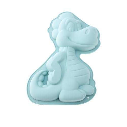 Votvlog Moule en Silicone Dinosaure Moule Gateau Anniversaire Enfant Plat à Four Dinosaure 3D Moule Gâteaux Silicone pour Glaces l'Anniversaire Chocolat Pain...