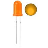 CO RODE 100pcs Ultra Bright 5mm LED Light Emitting Diode Diffused Orange