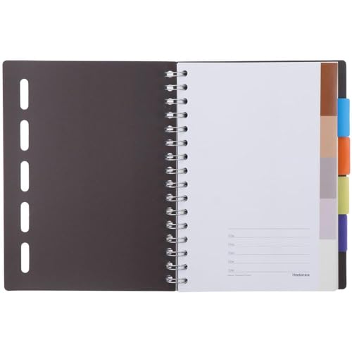 Cuaderno espiral Risedot evita hojas rotas libreta A5 con hojas de líneas 3