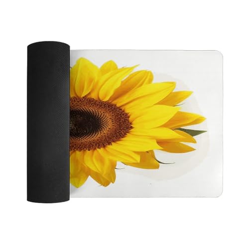 Sunflower Isolated Desk Pad con base de goma grande miniatura 3