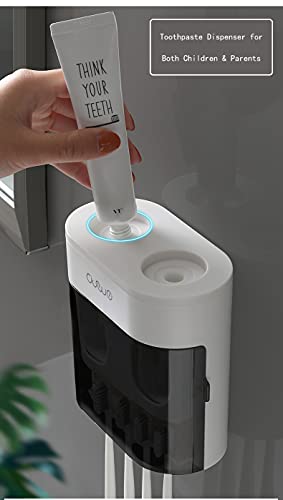 Portaspazzolino da parete con 2 dispenser