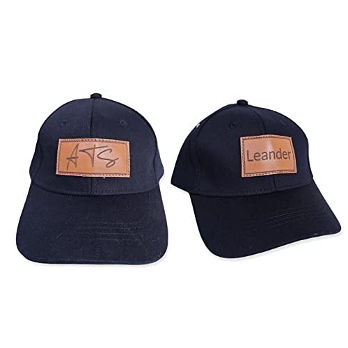 Custom Name Baby Baseball Cap - Personalized Infant Trucker Hat with Leather Patch Toddler Flat Bill Hat for Boys Ball Hat for Baby Kids Adult(Small)3