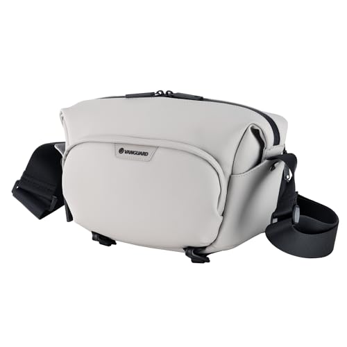 Image of Vanguard VEO Lite S4L Camera & Everyday Shoulder Bag (Cream) - Fits Mirrorless Camera + 1-2 Lenses, 8.3 inch Tablet Sleeve, Removable Dividers, Easy-Clean Water-Resistant Design