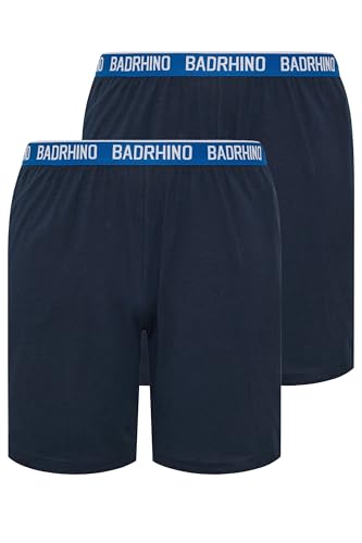Image of BadRhino 2 Pack Blue Lounge Shorts - Men's - Plus Size Curve
