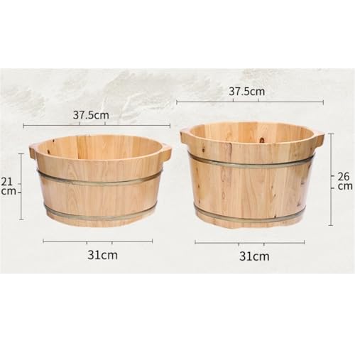 Baño de pies madera Barril para SPA de pies 21 cm miniatura 2