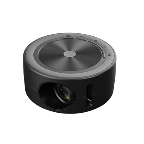 PpAaJK Proyector LED YT200 Mini Proyector USB Portátil con Altavoz Integrado para Altavoz, Compatible con iOS