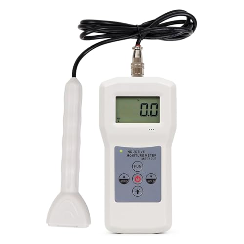 デジタル水分計 高感度湿度テスター コンクリート、木材、紙、竹、段ボール、繊維の湿度計検出器 高感度センサー搭載(MS310-S)