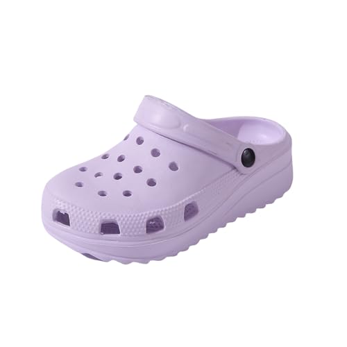 R-ISLAND Zuecos Plataformas para Mujer,Adulto,Hecho con EVA,Ligeras,Genial para Playa,Casa Exterior y Interior.(Morado 40)