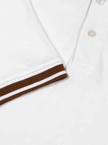 Image of Thomas Scott Men's | Solid | Half Sleeve | Regular Fit | 100% Cotton | Polo Collar | Button Closer | Casual Tshirt