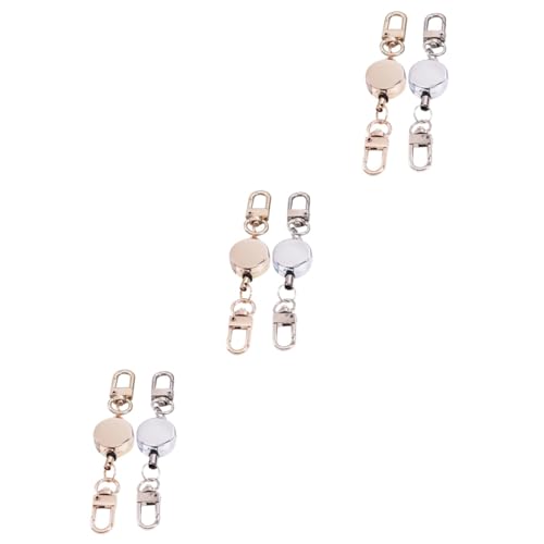 Longes pour badges d'identification et porte-clés rétractables avec agrafe flexible Uonlytech