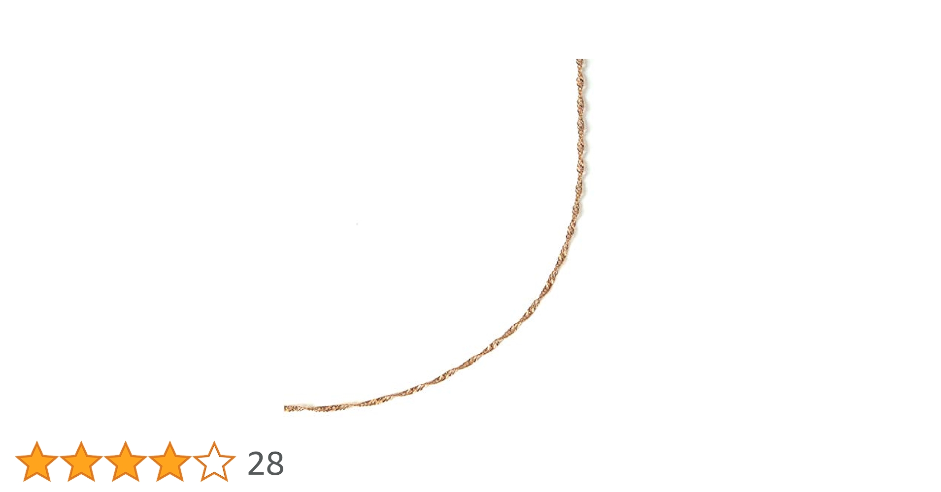 【18金 スクリューチェーン✴試着のみ✴】K18ネックレス 2,1g 45cm❗ ネックレス チェーン スクリューチェーン K18 ゴールド 18金