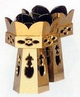 七宝堂 漆製 花模様 膳 5枚セット ボトルフラワー ミニベース デルフィニウム | お仏壇のはせがわ