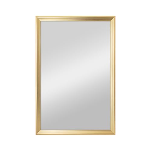 MCS 23x34.25 Lara Large Wall Mirror, Gold Traditional Rectangle Mirror, Vertical & Horizontal Wall Hanging Mirror for Bathroom, Bedroom, Entryway & Livingroom