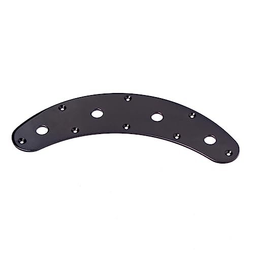 Levemolo Guitar Bass Control Plate Jazz Black Guitar Knobs Jazz Switch Control Plate 10mm Hole Diameter
