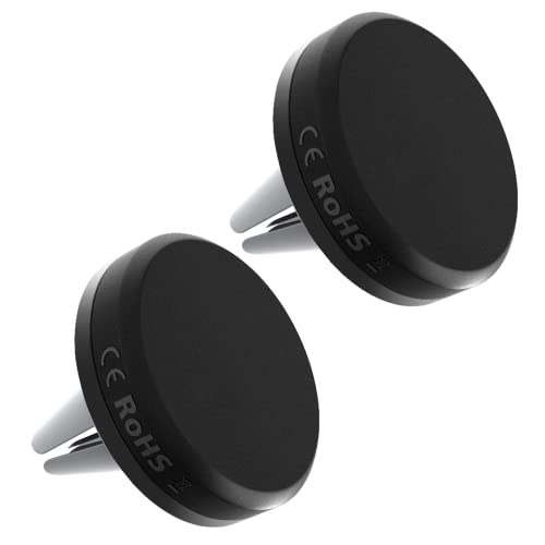 BLOOTH Support Téléphone Voiture, Support Aimant Telephone Voiture Support Magnetique Porte Telephone Voiture pour iPhone/Samsung/Huawei/GPS, Gris Lot de 2 Cover