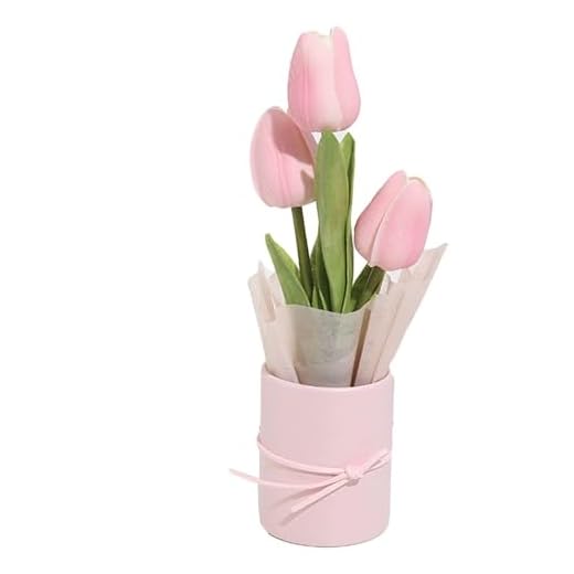 Qcwwy Flores Artificiales, Ramo de Tulipanes de Bricolaje Hecho a Mano, Toque Real, Hermosos Ramos de Flores Artificiales para Bodas, Decoración del Hogar, Ramo de Tulipanes de Bricolaje, Colores