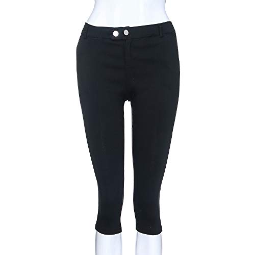 hlysgo Capri Pants for Women 2025 Summer High Waisted Skinny Leg Capris Casual Slim Fit Going Out Cropped Pants with Pockets2