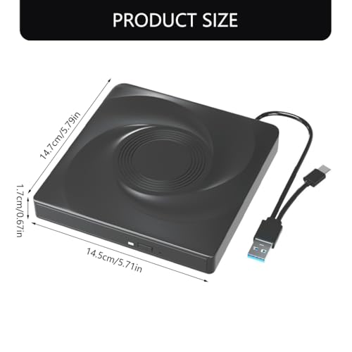 Lecteurs optiques DVD externes USB 3.0 Type-C pour lecture de disques VCD - 5