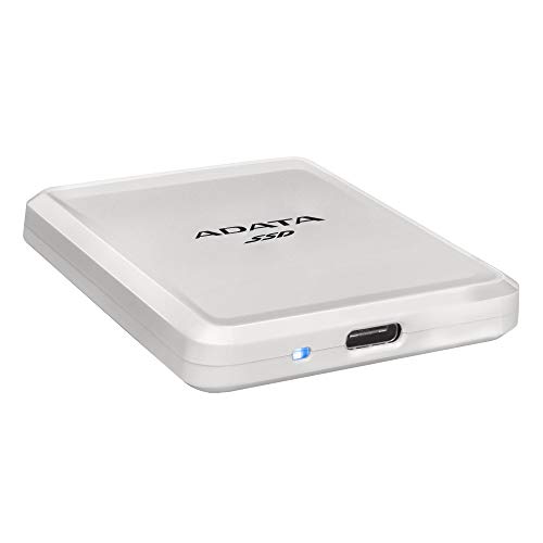 Image of ADATA SC685 500 GB - Up to 530 MB /s - 3D NAND USB 3.2 Gen 2 Type-C Compact External SSD White (ASC685-500GU32G2-CWH)