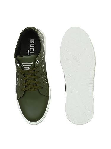 Image of BUCIK Casual Sneakers for Men (Black - Size 10) | Lightweight - Comfortable | BCK10147