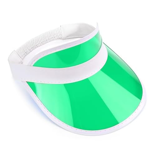 Cappello da sole unisex anni '80 retrò fluo per golf, tennis, addio al celibato, poker, festa, verde, Taglia unica