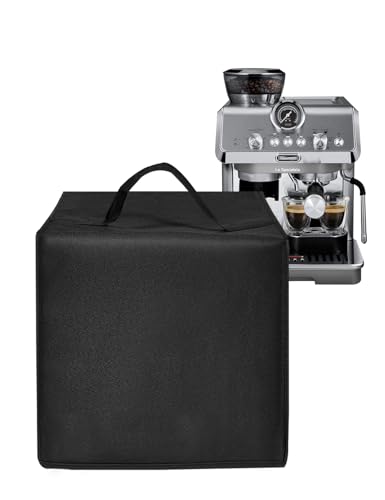 Espresso Machine Dust Cover Heavy Duty Waterproof Nylon Case for De'Longhi La Specialista Arte Evo Espresso Machine EC9255M Coffee Maker (Black)